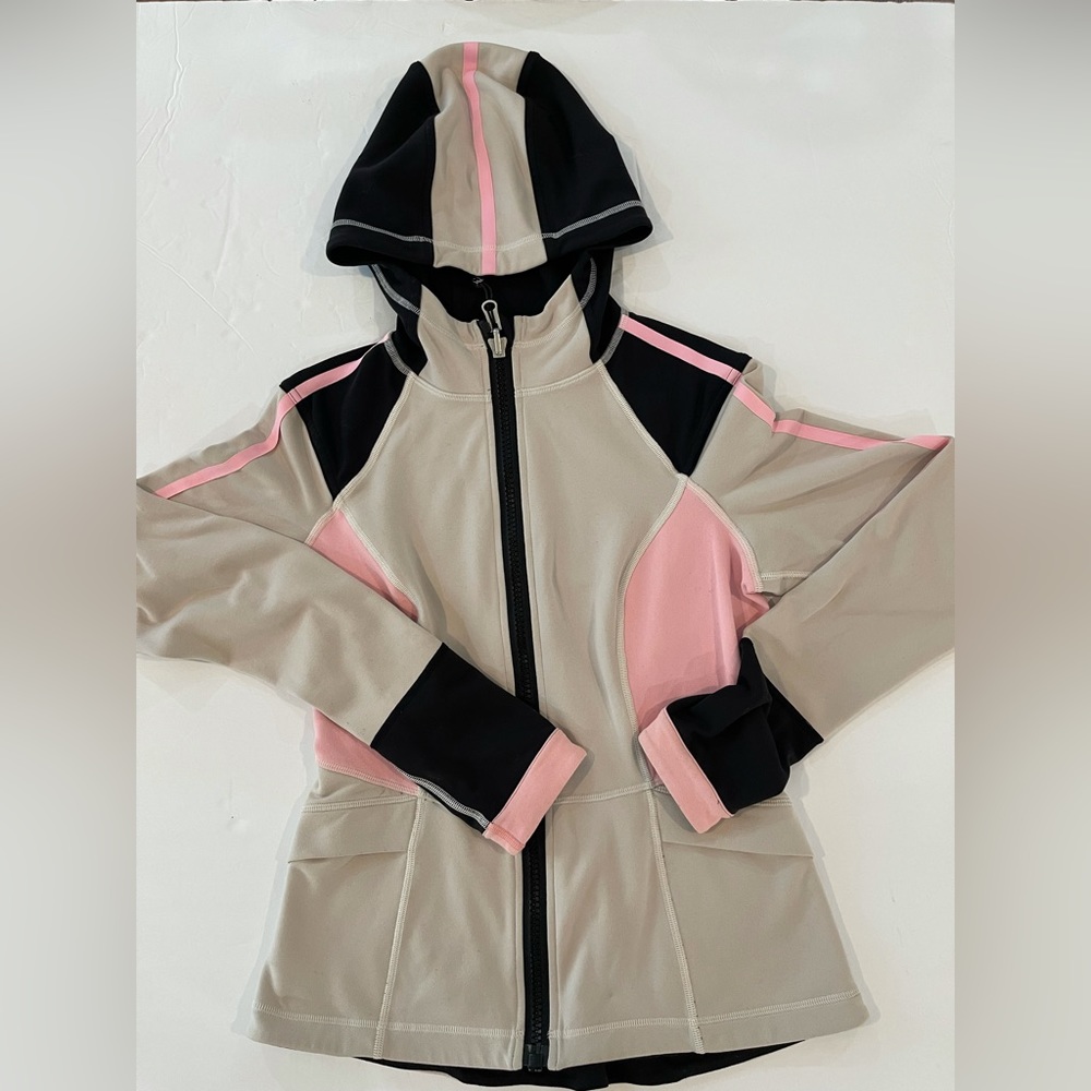 Lululemon jacket size 8 Pink Beige Black